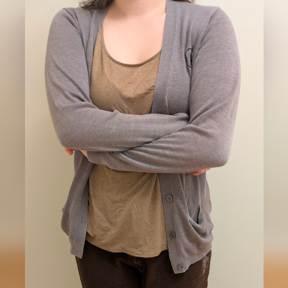 Rapha Gray Classic Knit Cardigan